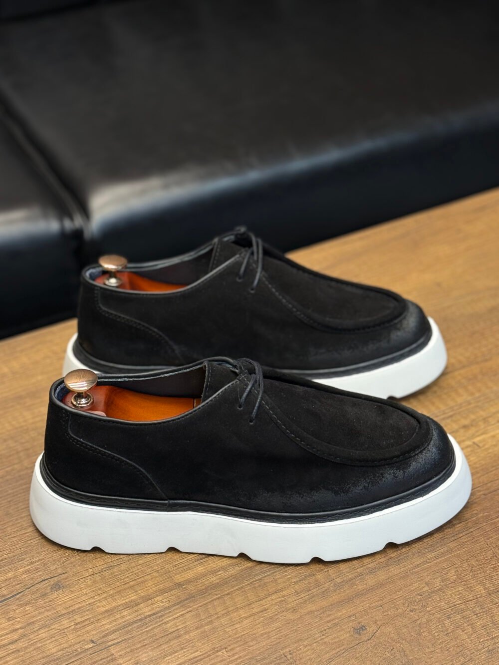 Loafer Model Deri Ayakkabı (Siyah nubuk) - Görsel 3