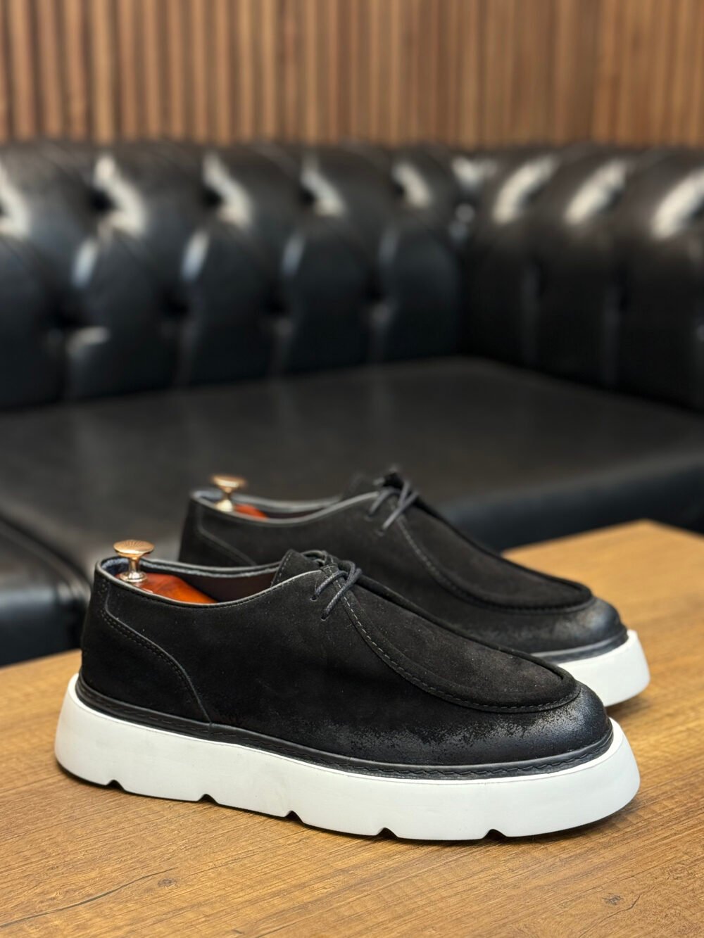 Loafer Model Deri Ayakkabı (Siyah nubuk) - Görsel 4