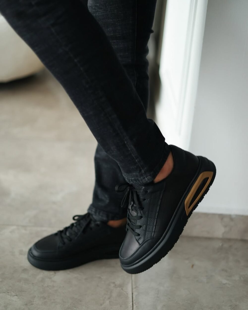 AC 2510F81 Deri Sneakers Ayakkabı - Görsel 2
