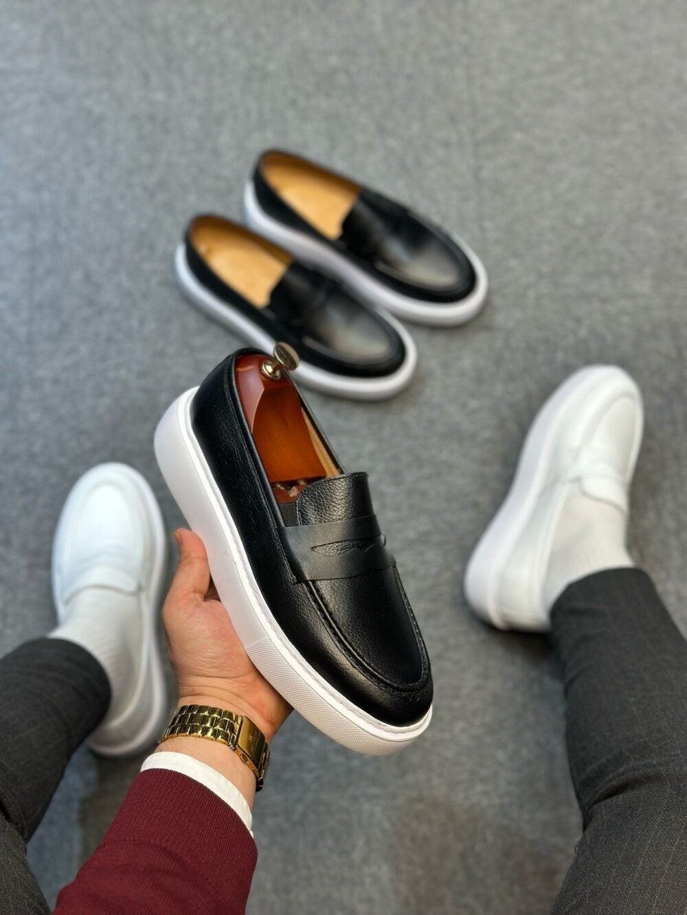 Deri babet casual ayakkabı AC0499Z
